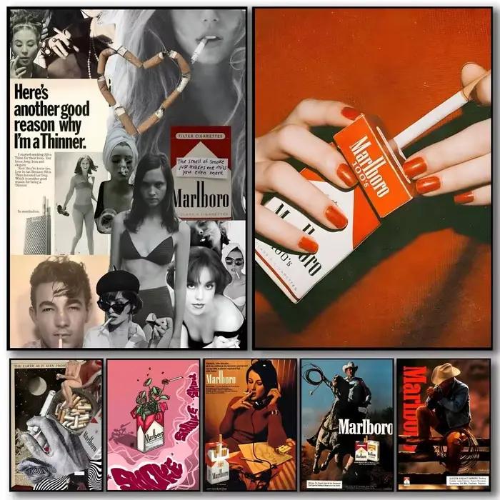 Affiche artistique M-Marlboro avec impressions