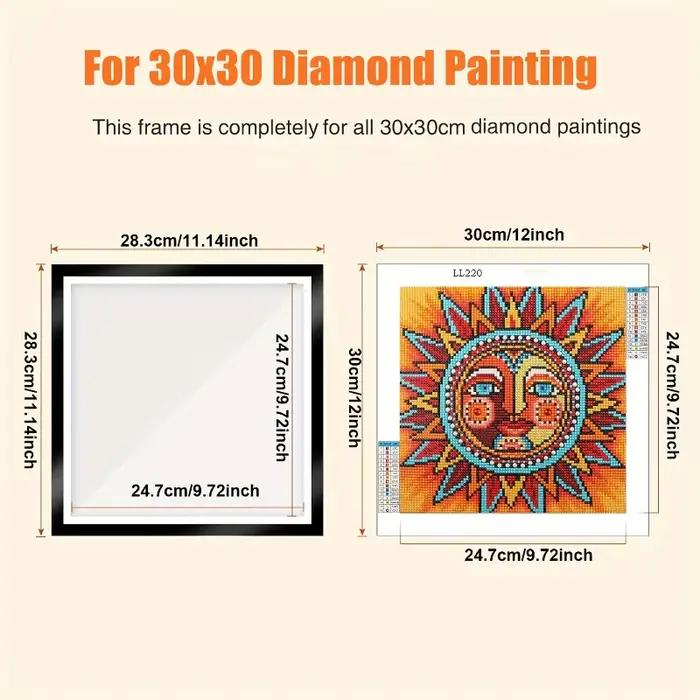 5 cadres magnétiques pour peinture diamant 30x30cm