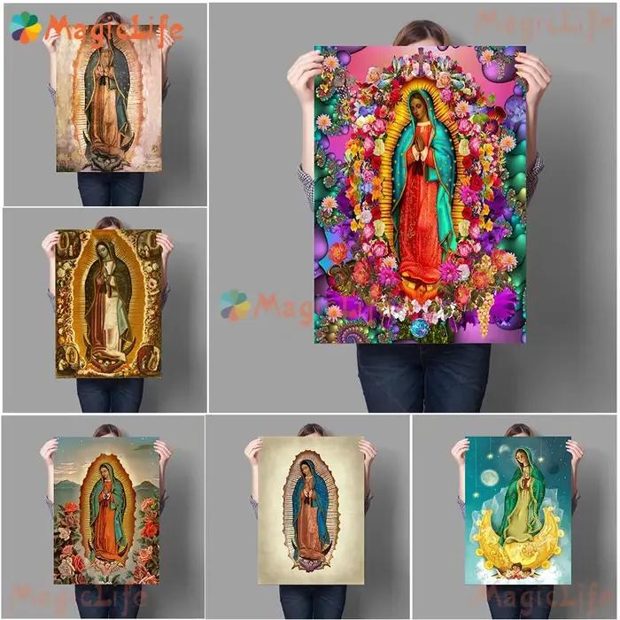 Art Mural du jour de Notre Dame à Guadalupe au mexique