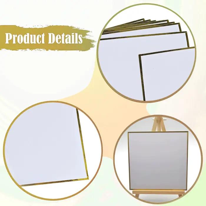 Planches Shikishi rectangulaires en papier Washi pour signature d'artiste