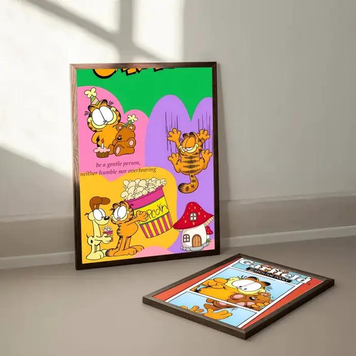 Affiche autocollante de dessin animé classique