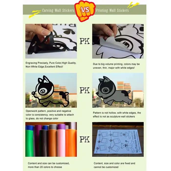 Bébé enfants chambre nom Customizde vinyle Sticker Mural personnalisé bricolage PVC stickers