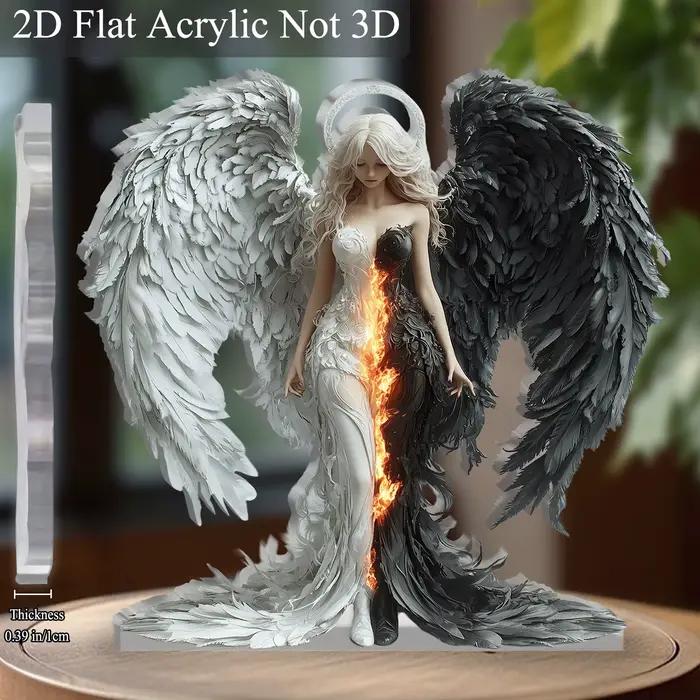 Ailes d'ange et de diable 2D 8 pouces