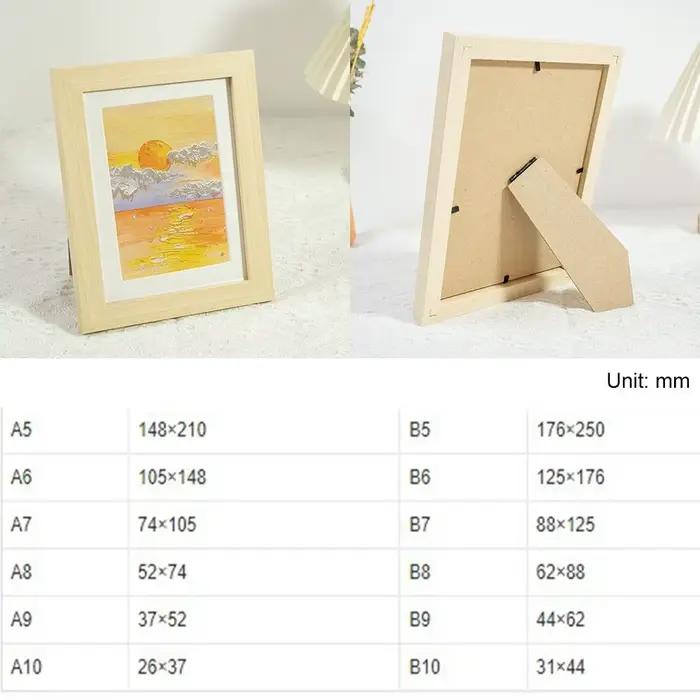 Cadre photo simple et coloré multi-tailles pour dessins
