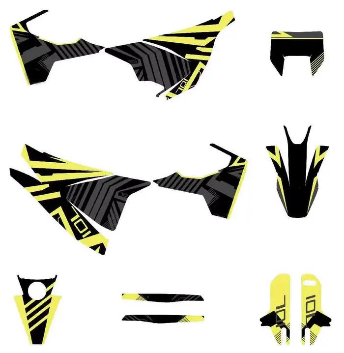Autocollants graphiques de fond de moto 3M, décalcomanies pour Husqvarna 701 SUPERMOTO endflats 2015 2016 2017 2018 2019 2020 2021 2022 2023