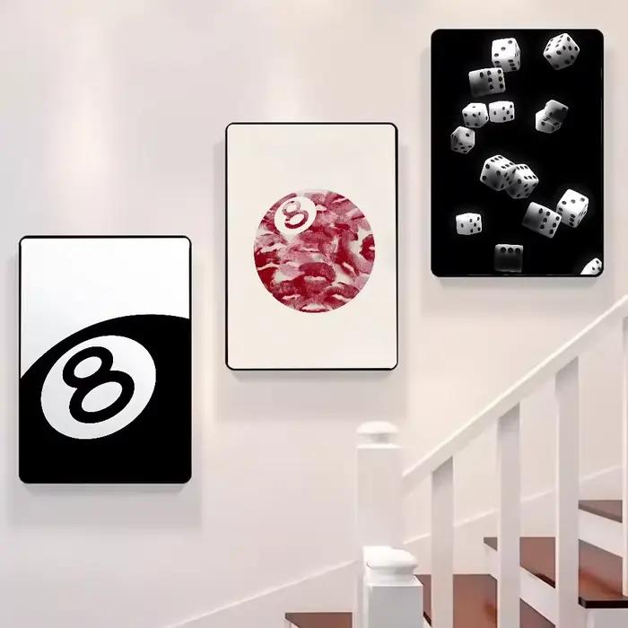 Affiche d'art sans boule noir et blanc, peinture sur toile esthétique, affiches et imprimés, tableau d'art mural pour décoration de chambre à coucher et de maison