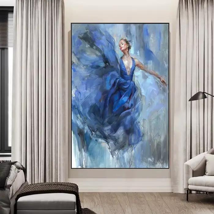 Peinture sur toile de séparés euse de ballet de mode pour la décoration de la maison