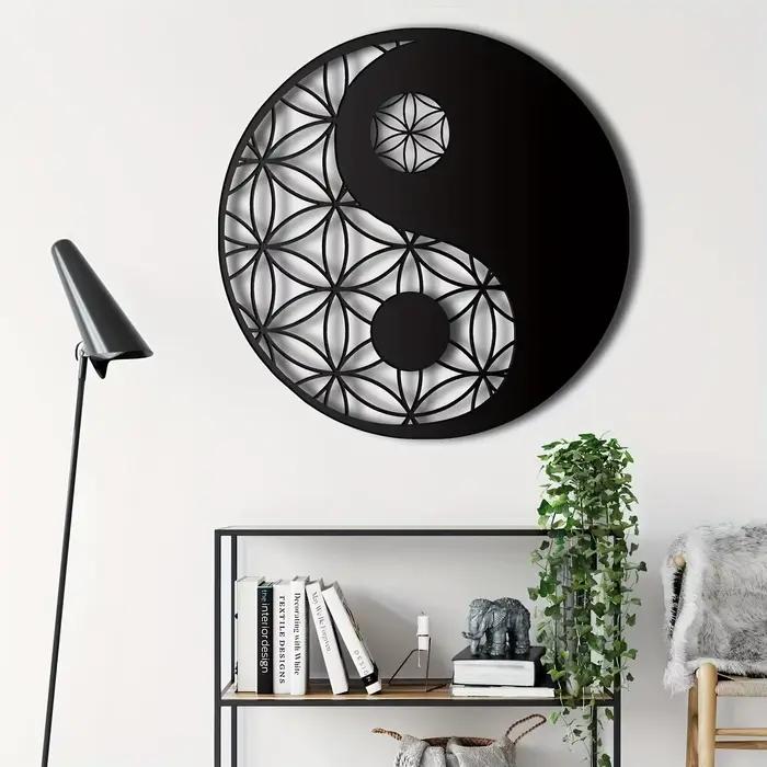 Décoration Yin Yang en métal