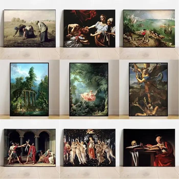 Affiches et impressions sur toile du célèbre tableau vintage classique « La Balançoire