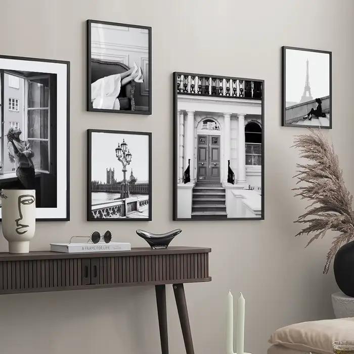 Paris Tower Girl Old importer Coffee Landscape Wall Art