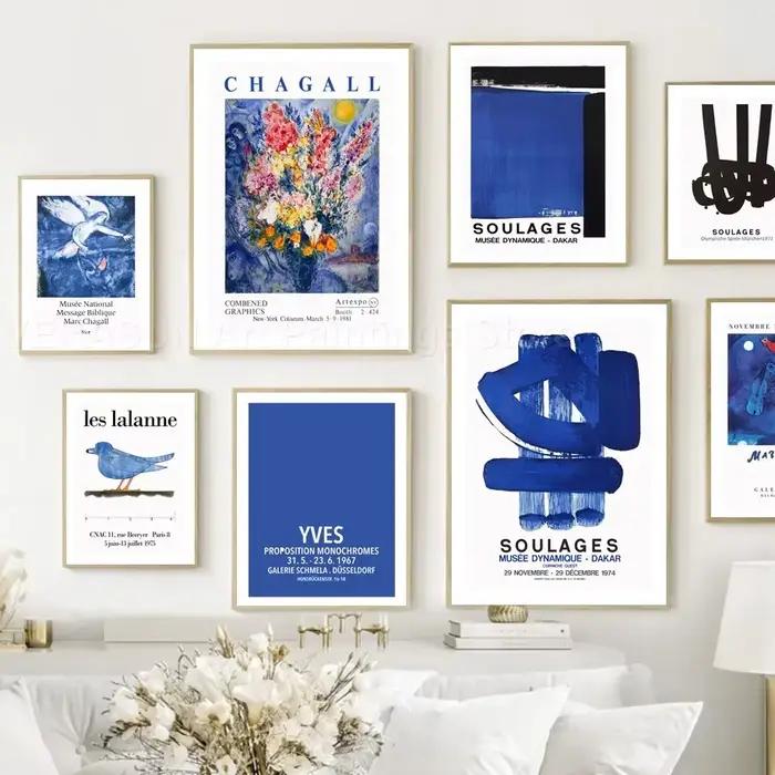 Affiches et impressions d'art mural bleu