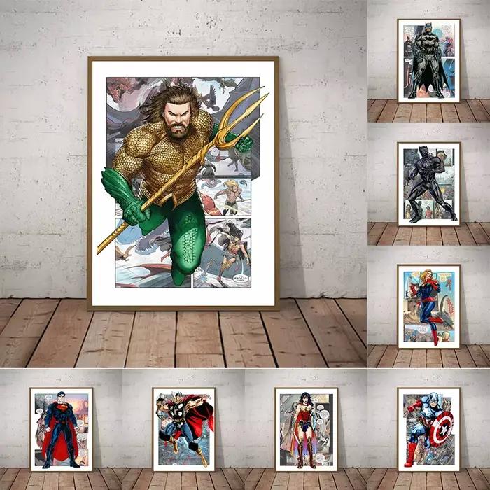 Affiche de Smile Hero Avengers pour décoration murale de chambre d'enfant