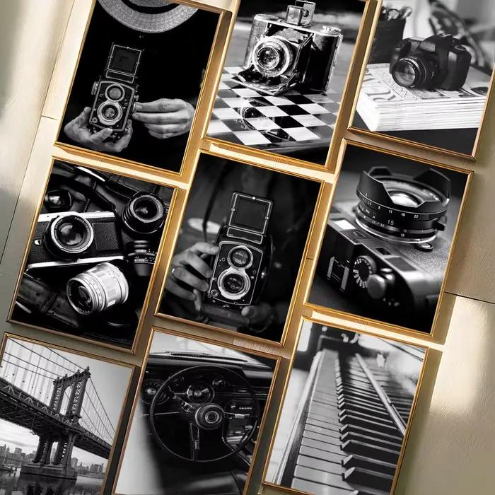 Affiche Photo Vintage noir et blanc
