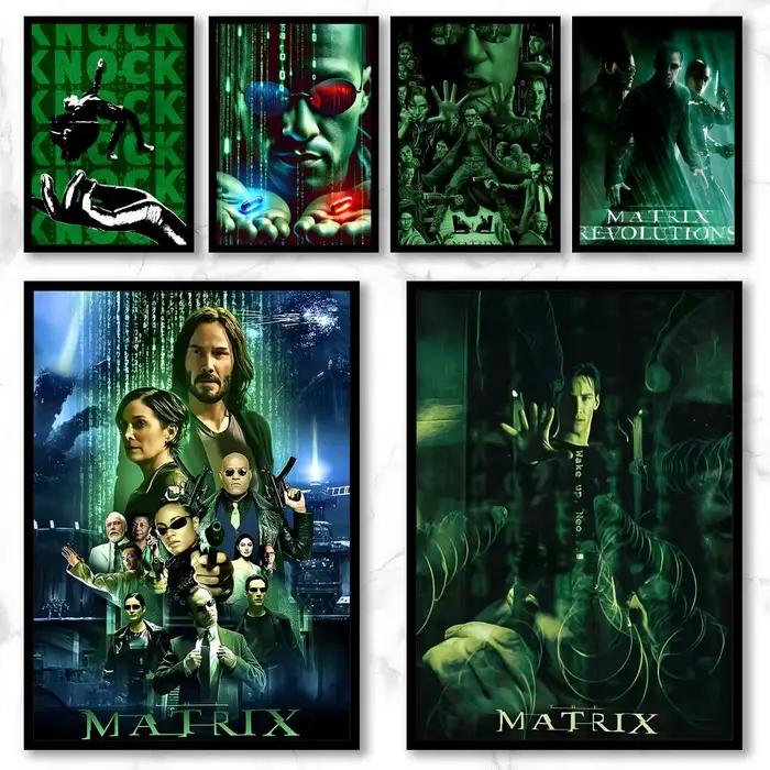 Affiches d'art graffiti du film T-The Matrix, décoration murale chic pour la maison, le studio, le bureau et la cafétéria