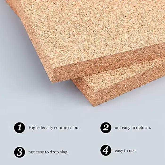 Carreaux de liège carrés pour décoration murale