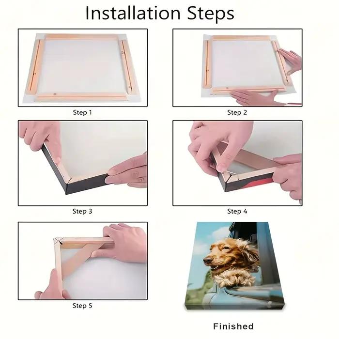 Cadre de toile en bois pour bricolage