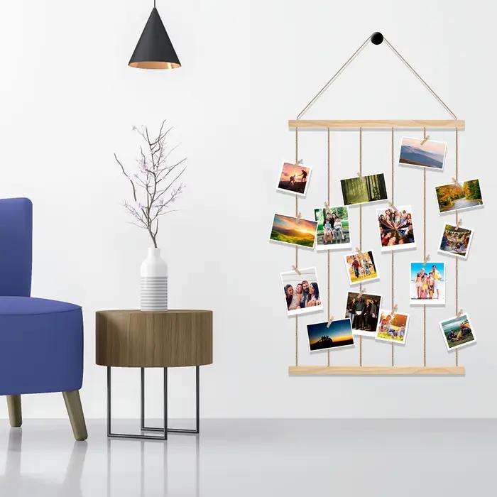 Support mural DIY pour photos