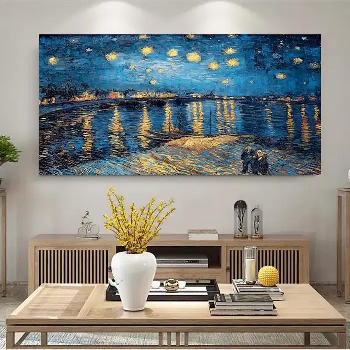Peinture à l'huile de nuit étoilée Van Gogh