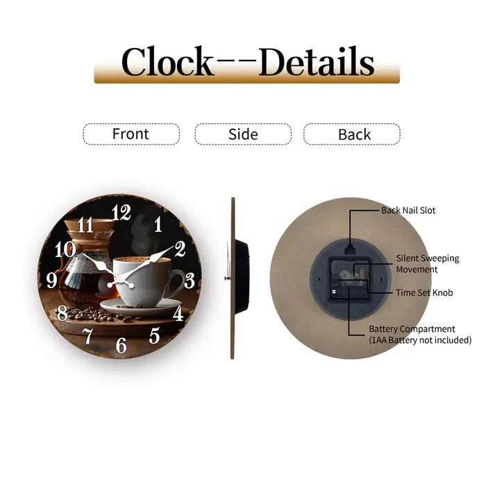 Horloge murale pour les amateurs de café