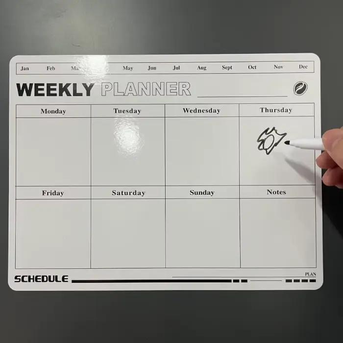 Tableau blanc magnétique décoratif effaçable