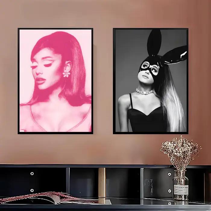 Affiches de la chanteuse Ariana Grande, décoration de chambre Anime, décoration murale pour sac à dos, art mural musical