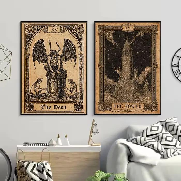 Carte de Tarot Vintage Dark Academia