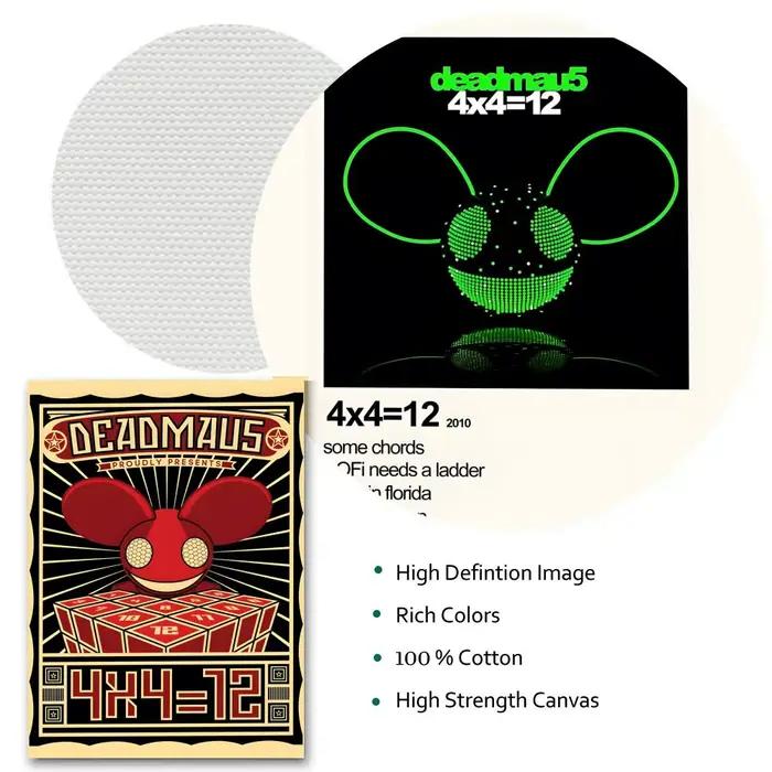 Affiche du chanteur D-Deadmau5 en PVC durable HD
