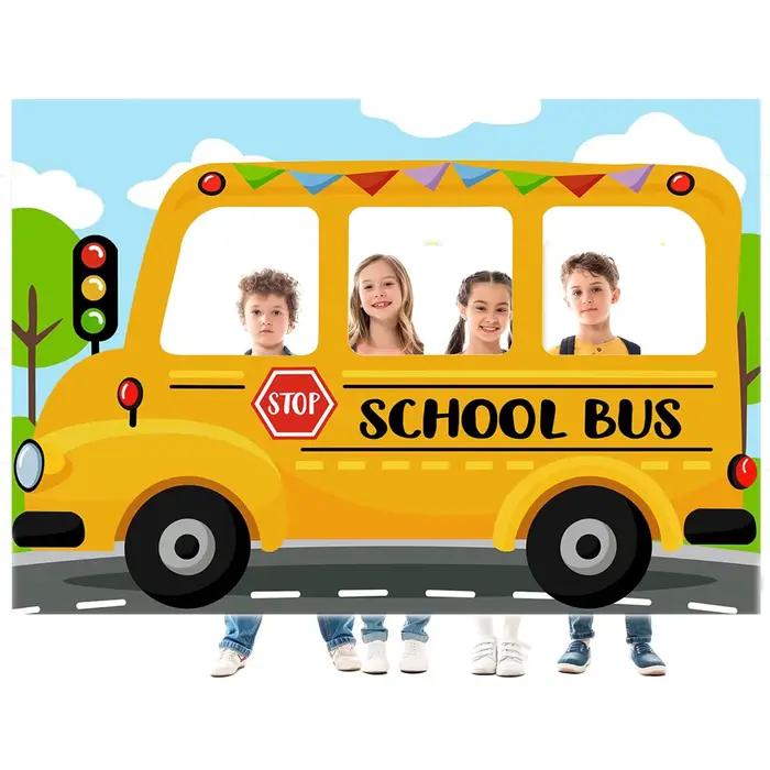 Bus scolaire 1.5*1M montrant le visage