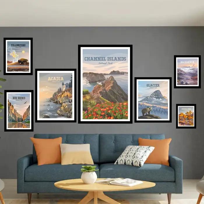 Affiches murales des parcs nationaux du monde