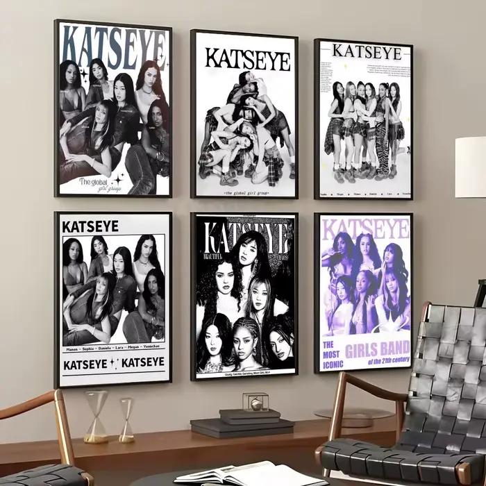Peinture murale K-Katseye de la groupe K-Pop coréen