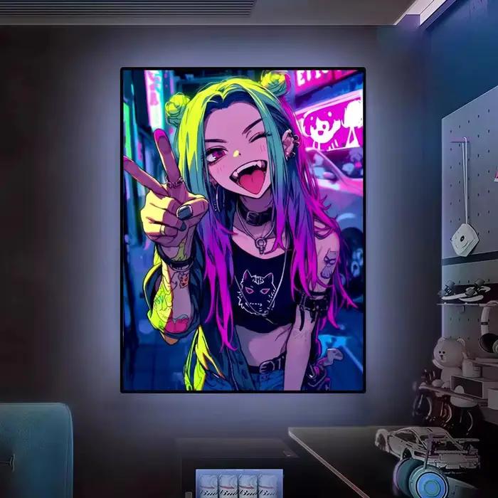 Affiche Cyberpunk Cool Girl