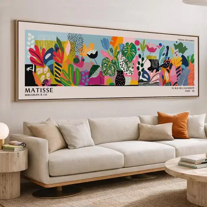 Tableau mural floral abstrait Matisse