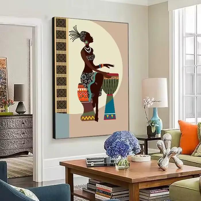 Toile de peinture de figurines abstraites