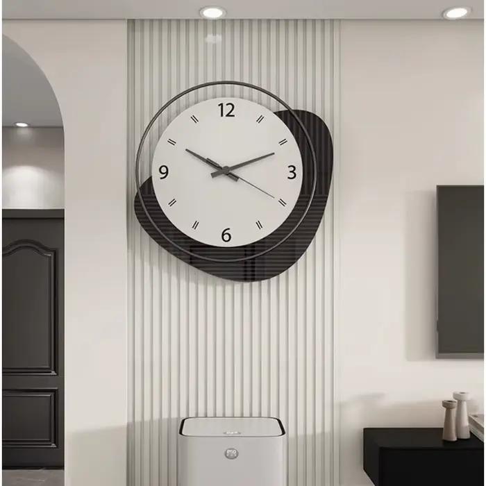 Mécanisme horloges nordiques murales modernes suspendues intérieur horloge lumineuse Design minimaliste Reloj Pared Decorativo accessoires de maison
