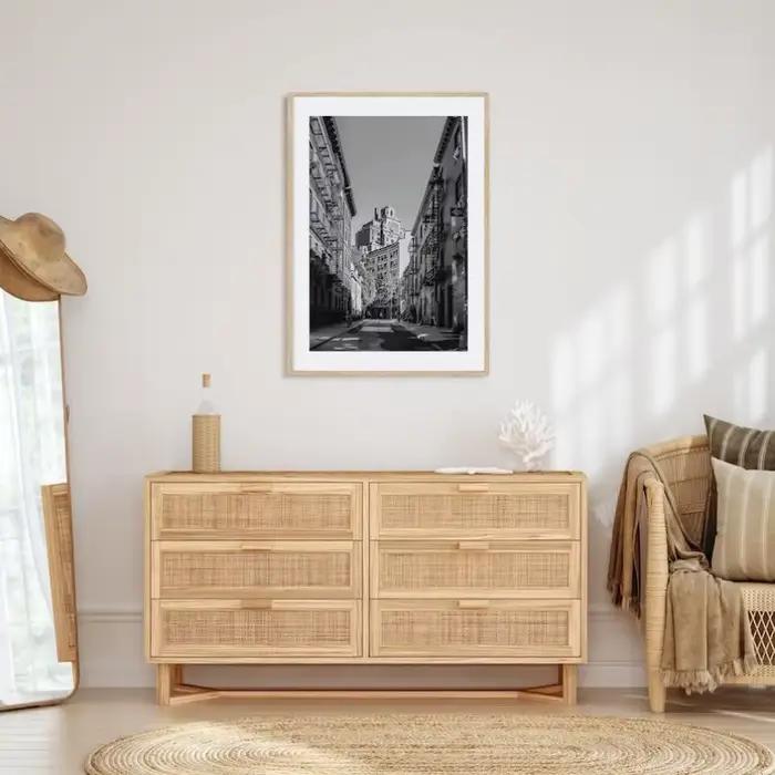 Affiche Photo de ville de New York noir et blanc