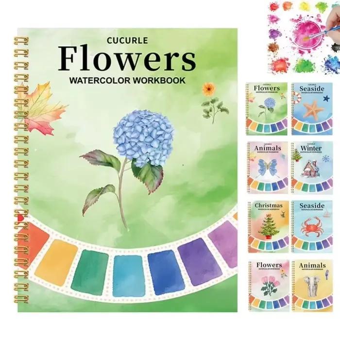 Cahier d'exercices d'aquarelle adapté aux débutants