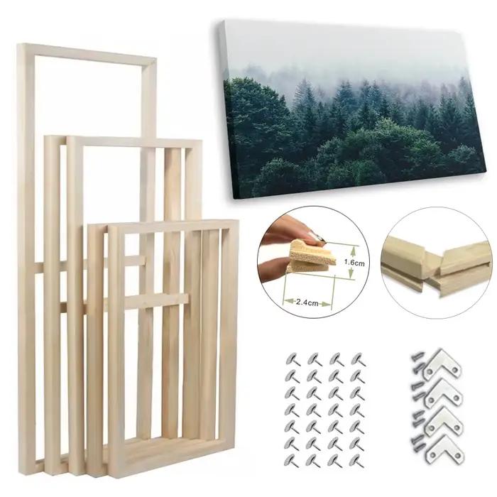 Kit de cadre en bois pour peinture à l'huile sur toile bricolage