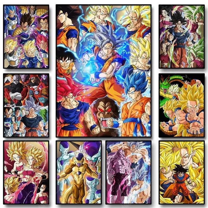 Affiche de dessin animé japonais Dragon Ball Z