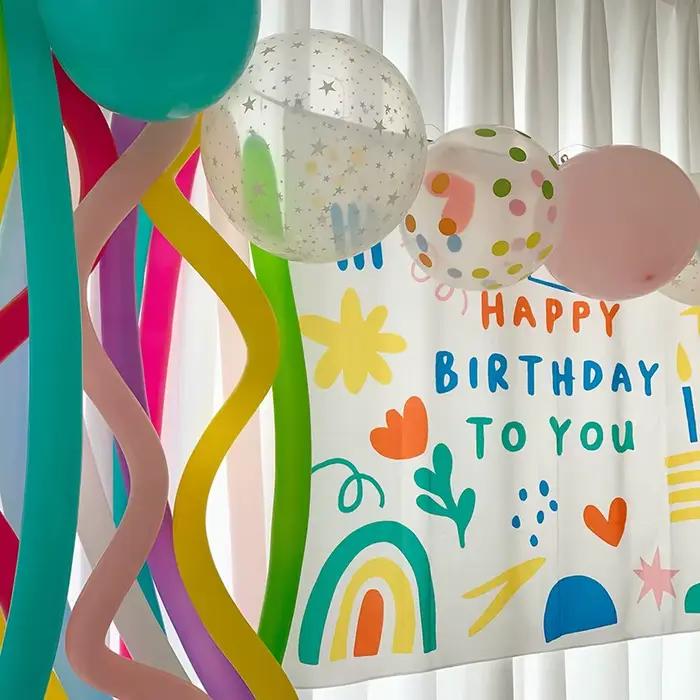 Tapisserie murale mignonne pour anniversaire