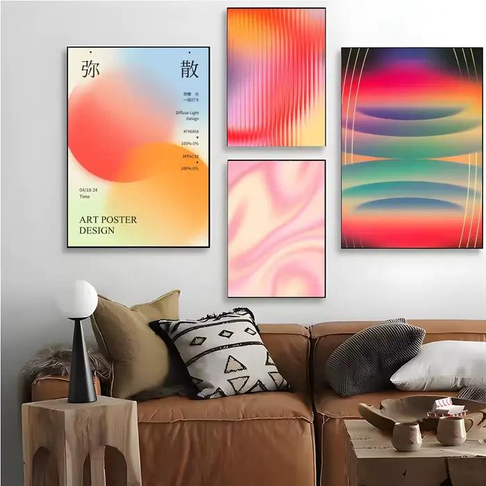 Affiche d'art esthétique Aura Gradient
