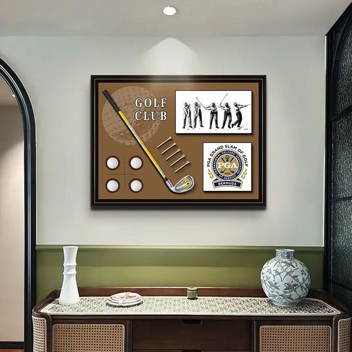 Peinture décorative tridimensionnelle 60x80 Golf