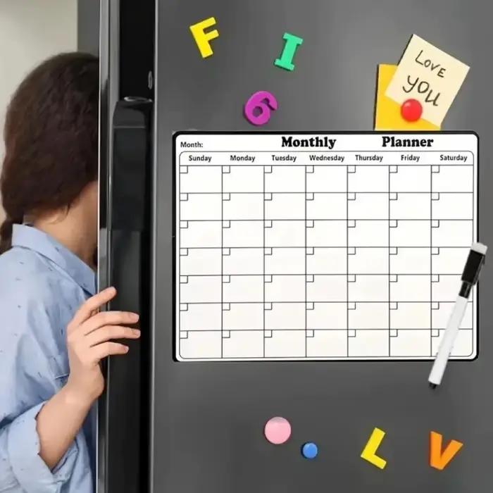  Grand tableau blanc calendrier planificateur réutilisable