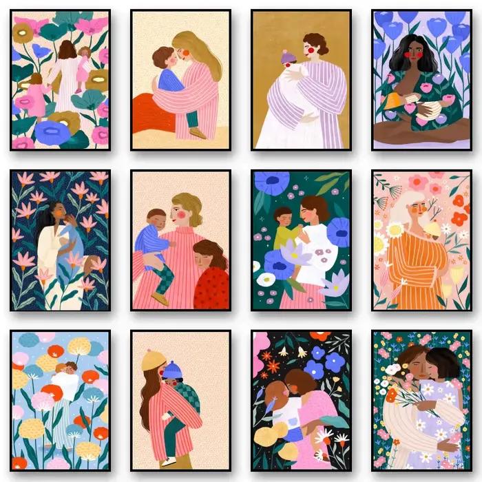 1 toile sans cadre, impression artistique sur toile