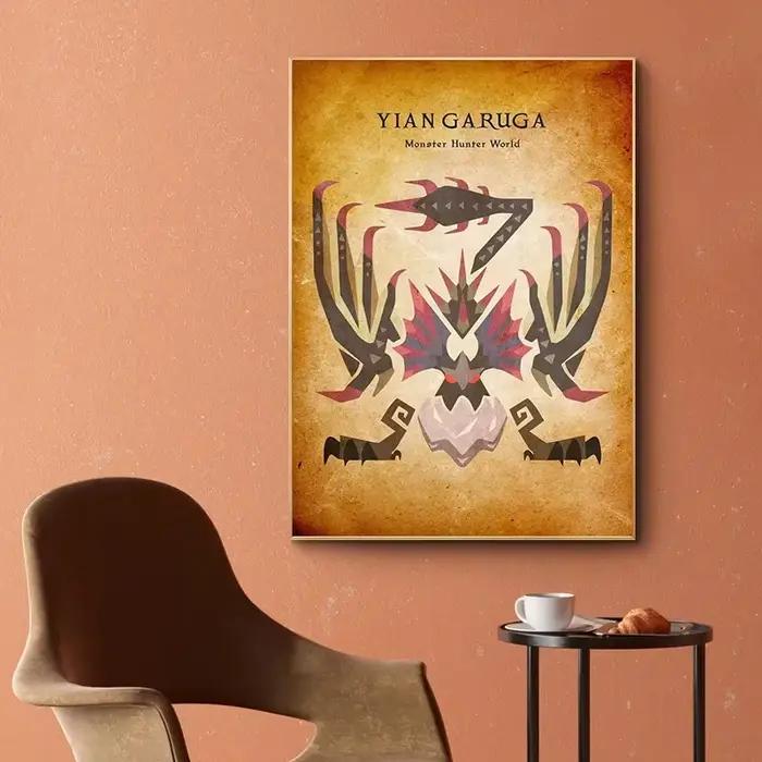 Peinture sur toile Vintage animée de jeu japonais