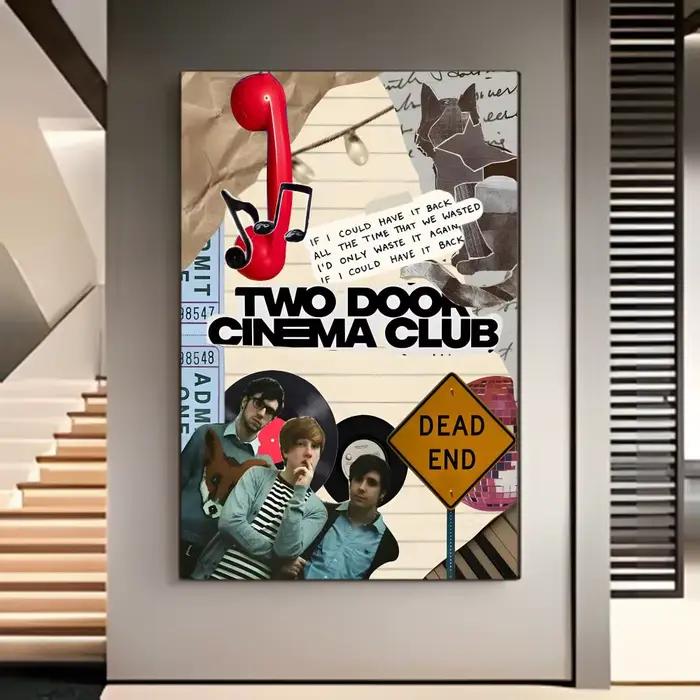 Affiche de groupe de rock indépendant britannique Two Door Cinema Club