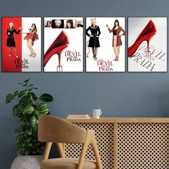 Film le diable porte Prada affiche galerie imprime auto-adhésif décor à la maison décoration Stickers muraux salon autocollant