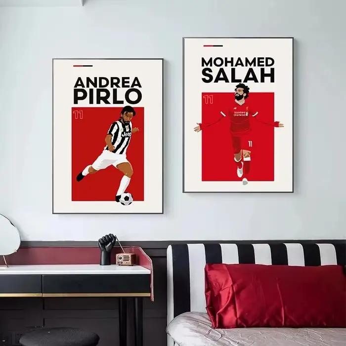 Affiche de célébrité de football mondial pour les amateurs de sport