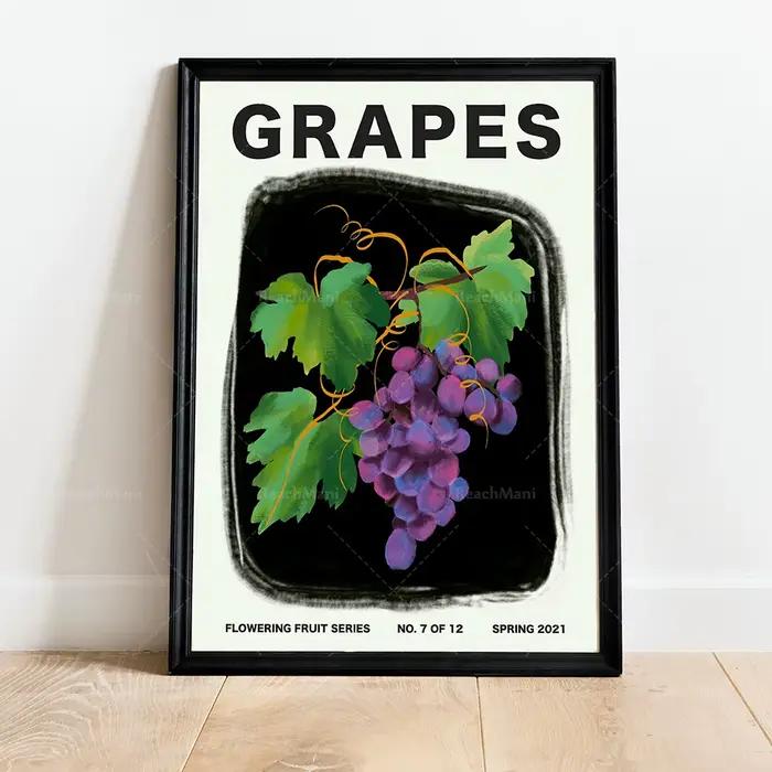 Peinture sur toile de fruits modernes