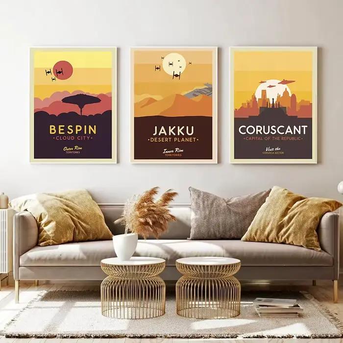 Affiches modernes de planète étoile