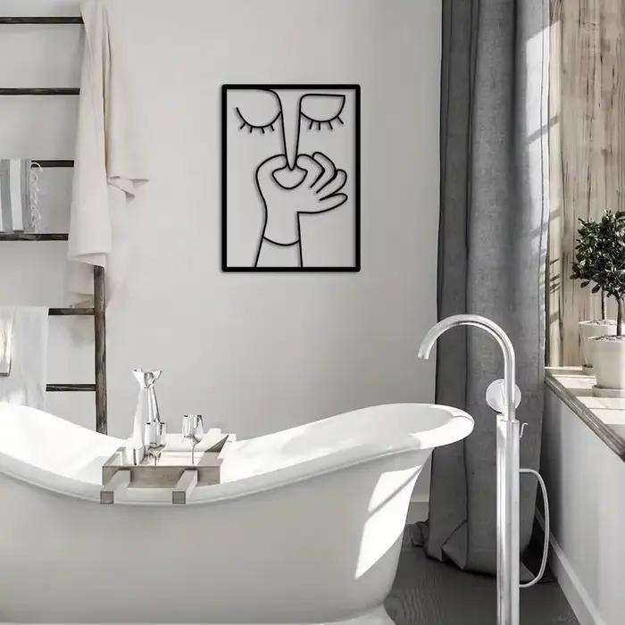 Affiche de salle de bains drôle